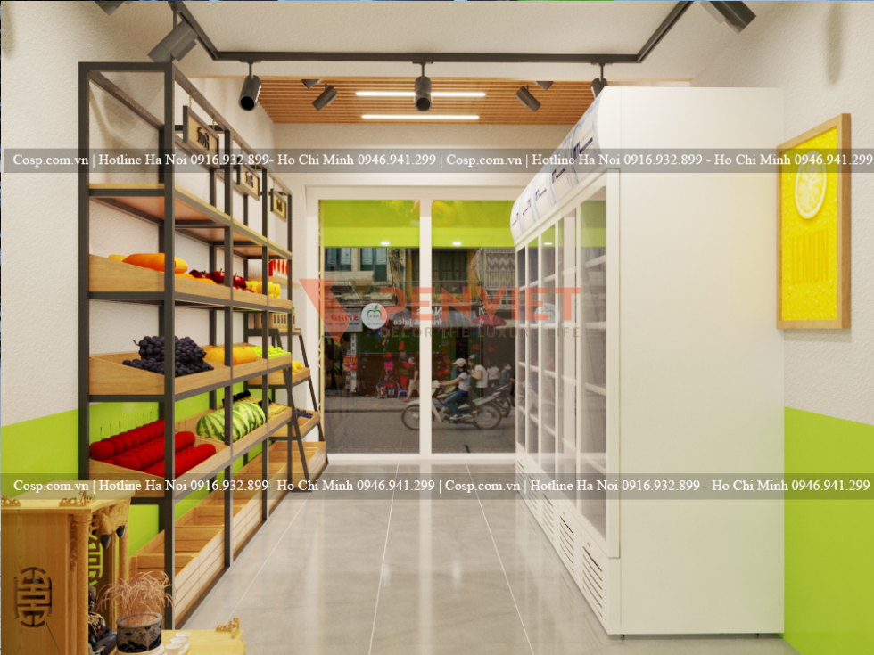 Thiết kế cửa hàng hoa quả